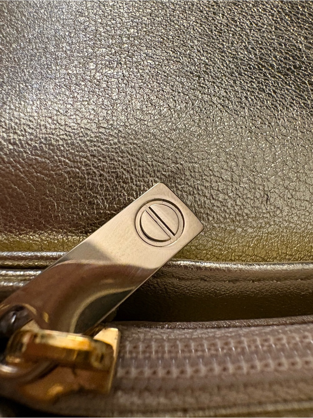 Cartier Metallic Gold Evening Clutch Wallet with Bar Clasp - Picture 8 of 16